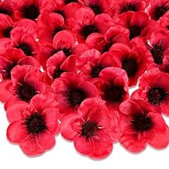 Silk poppy artificial for sale  Delivered anywhere in UK