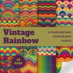Vintage rainbow scrapbook for sale  Delivered anywhere in USA 