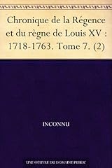 Chronique régence règne d'occasion  Livré partout en France