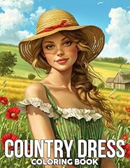 Country dress coloring for sale  Delivered anywhere in UK