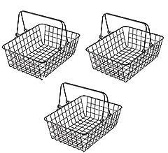 Black iron basket for sale  Delivered anywhere in UK