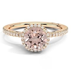Round cut morganite for sale  Delivered anywhere in USA 