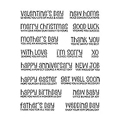 Greeting words transparent for sale  Delivered anywhere in UK