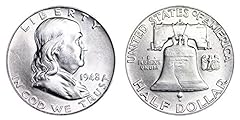1948 D Franklin Half Dollar $.50 Brilliant Uncirculated for sale  Delivered anywhere in USA 