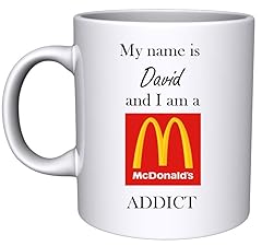 Personalised mcdonalds addict for sale  Delivered anywhere in UK