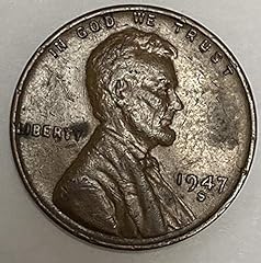 1947 S Lincoln Wheat Penny Average Circulated Good for sale  Delivered anywhere in USA 