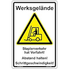 Schild werksgelände staplerve gebraucht kaufen  Wird an jeden Ort in Deutschland