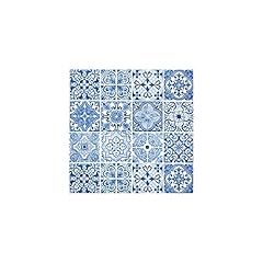 Serviette carrelages bleus d'occasion  Livré partout en France
