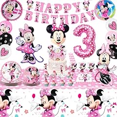 Minnie birthday decorations for sale  Delivered anywhere in UK
