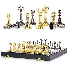 Metal chess set for sale  Delivered anywhere in USA 