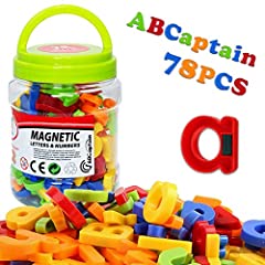 Used, ABCaptain Magnetic Letters Numbers Alphabet ABC 123 for sale  Delivered anywhere in USA 
