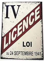 udc Editions du sud - Plaque Vintage cartonnée Licence d'occasion  Livré partout en France
