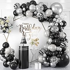 Black silver balloon for sale  Delivered anywhere in UK