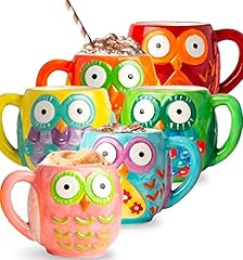 Ceramic owls mug for sale  Delivered anywhere in USA 