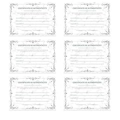 Mini certificate authenticity for sale  Delivered anywhere in USA 