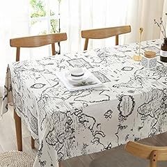 Loonelo map tablecloth for sale  Delivered anywhere in USA 