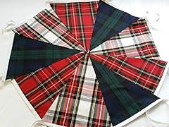 Mixed tartan bunting for sale  Delivered anywhere in UK