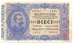 Cartamoneta.com 10 Lire Biglietto di Stato EFFIGE Umberto I 13/01/1911 BB/BB+ usato  Spedito ovunque in Italia 