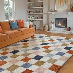 Purecozy checkered rug for sale  Delivered anywhere in USA 