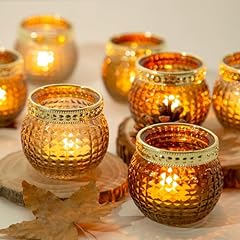 Amber votive candle for sale  Delivered anywhere in USA 