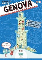 Mappa genova illustrata. usato  Spedito ovunque in Italia 