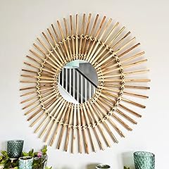 Natural rattan mirror for sale  Delivered anywhere in UK