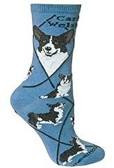 Cardigan Welsh Corgi Dog Blue Cotton Ladies Socks for sale  Delivered anywhere in UK