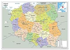 Polen politische karte gebraucht kaufen  Wird an jeden Ort in Deutschland