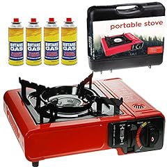 GREEN HAVEN Red Portable Camping Stove with Cary Case for sale  Delivered anywhere in Ireland