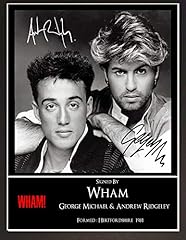 Wham signed mounted for sale  Delivered anywhere in UK