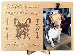 Portafoto legno cane usato  Spedito ovunque in Italia 