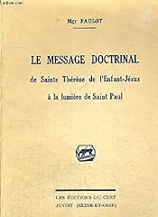 Message doctrinal sainte d'occasion  Livré partout en France