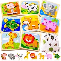Wooden puzzle toddler for sale  Delivered anywhere in USA 