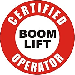 Certified Boom Lift Operator Helmet Sticker Hard HAT for sale  Delivered anywhere in USA 