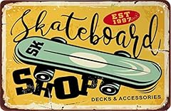 Plaque metal skateboard d'occasion  Livré partout en France