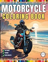Motorcycle coloring book for sale  Delivered anywhere in UK