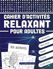 Cahier activités relaxant d'occasion  Livré partout en France