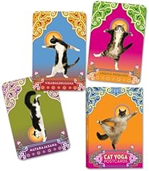 Cat yoga postcards d'occasion  Livré partout en France