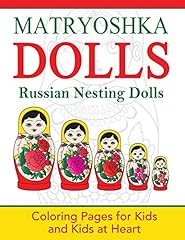 Matryoshka dolls coloring for sale  Delivered anywhere in USA 