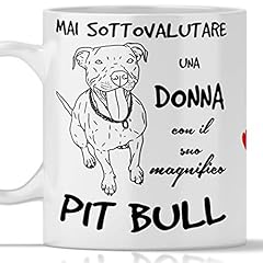 Tazza pit bull usato  Spedito ovunque in Italia 