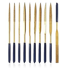Mesee 10 Pcs Titanium Coated Diamond Needle File Set, for sale  Delivered anywhere in Canada
