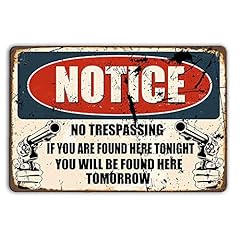 Angeloken trespassing tin for sale  Delivered anywhere in USA 