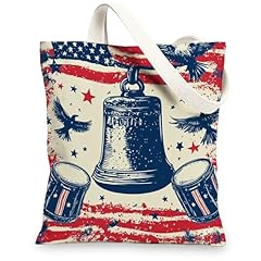 Patriotic canvas tote for sale  Delivered anywhere in UK