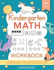 Kindergarten math workbook for sale  Delivered anywhere in USA 