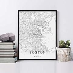 Boston map wall for sale  Delivered anywhere in USA 