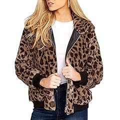 Women fuzzy leopard for sale  Delivered anywhere in UK