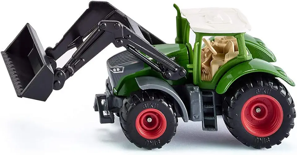 siku 1393, Fendt 1050 Vario Tractor met voorlader, groen/zwart, beweegbare voorlader, verwijderbare cabine, rubberen banden tweedehands  
