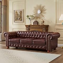 Noordeniya chesterfield leathe for sale  Delivered anywhere in USA 
