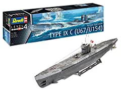 Revell RV05166 1:72 - German Submarine Type IX C U67/U154 for sale  Delivered anywhere in UK
