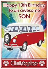 Personalised red campervan for sale  Delivered anywhere in UK